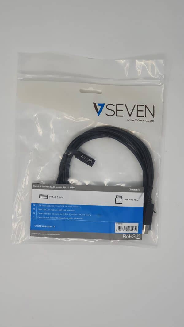 Câble USB 2.0 Type A Mâle Vers B Mâle – 1 Mètre Pour Imprimante