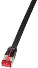 LOGILINK - U/FTP câble patch plat - cat. 6 - 2  m - noir