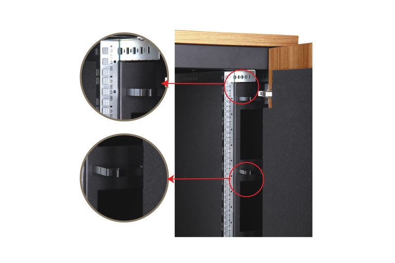 DIGITUS - Baie réseau 19" SOUNDproof, 17 UH, noix 4 DIGITUS - Baie réseau 19" SOUNDproof, 17 UH, noix – Image 4