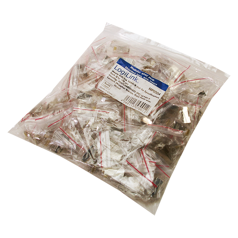 LOGILINK - Connecteur mâle RJ45 pour câble rond, Cat.5e, 4 LOGILINK - Connecteur mâle RJ45 pour câble rond, Cat.5e, – Image 4