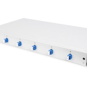 DIGITUS - Boîtier d'épissure à fibre optique 19", OS2, 6x LC