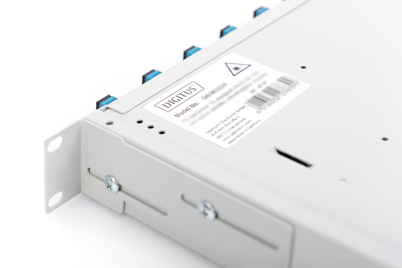 DIGITUS - Panneau de brassage 19" FO, extensible, 1 U, gris clair 3 DIGITUS - Panneau de brassage 19" FO, extensible, 1 U, gris clair – Image 3