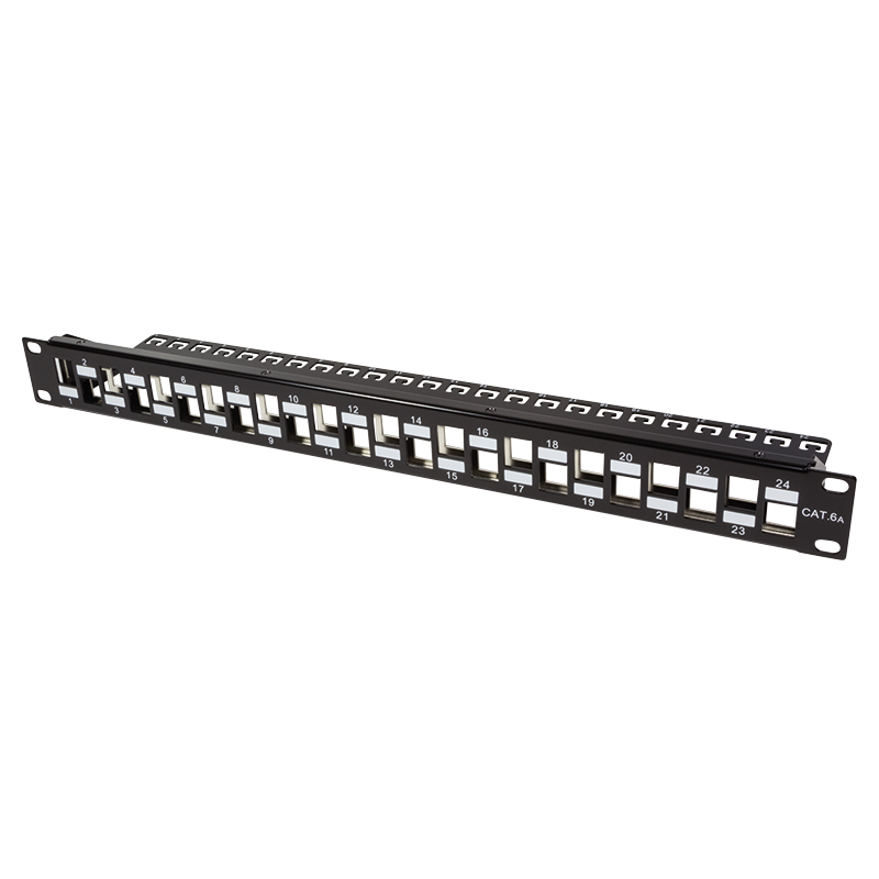 LOGILINK - 19" Keystone Patch Panel, 24 Port, schwarz 1 LOGILINK - 19" Keystone Patch Panel, 24 Port, schwarz
