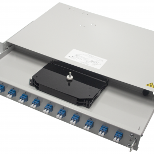 Telegartner - 19" LWL Patch Panel Profi mit 12 x ST Kupplungen