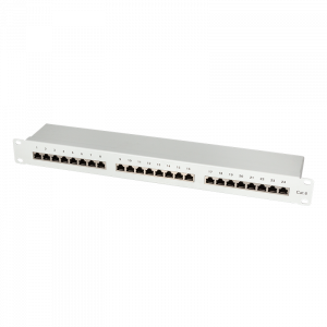 LOGILINK - panneau de brassage Cat.6 EconLine, 24 Ports, gris