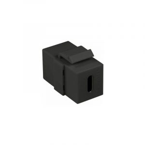 Connecteurs & accessoires LogiLink Connecteur Keystone USB 3.1, noir connexions : femelle USB-C - femelle USB-C, plastique, débit de transmission des données : jusqu'à 10 Gbit
