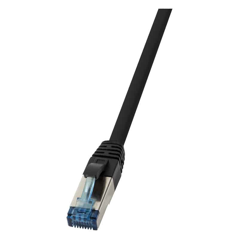 LogiLink câble éthernet, Cat.6A, S/FTP, 3 m, noir, PUR 1 Câble cat.6A LogiLink câble éthernet, Cat.6A, S
