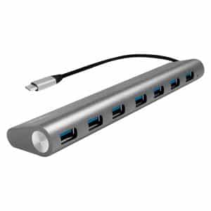 LogiLink Hub USB 3.0 avec fiche USB-C 3.1, 7 ports, gris
