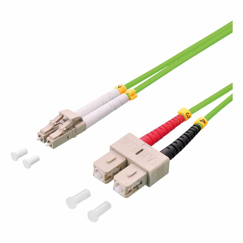 LogiLink Câble patch à fibre optique, LC-Duplex - SC-Duplex, 1 Câbles fibres optiques, OM5 LogiLink Câble patch à fibre optique, LC-Duplex - SC-Duplex, OM5, 7,5 m, LC-Duplex mâle - SC-Duplex mâle, multimode, 50