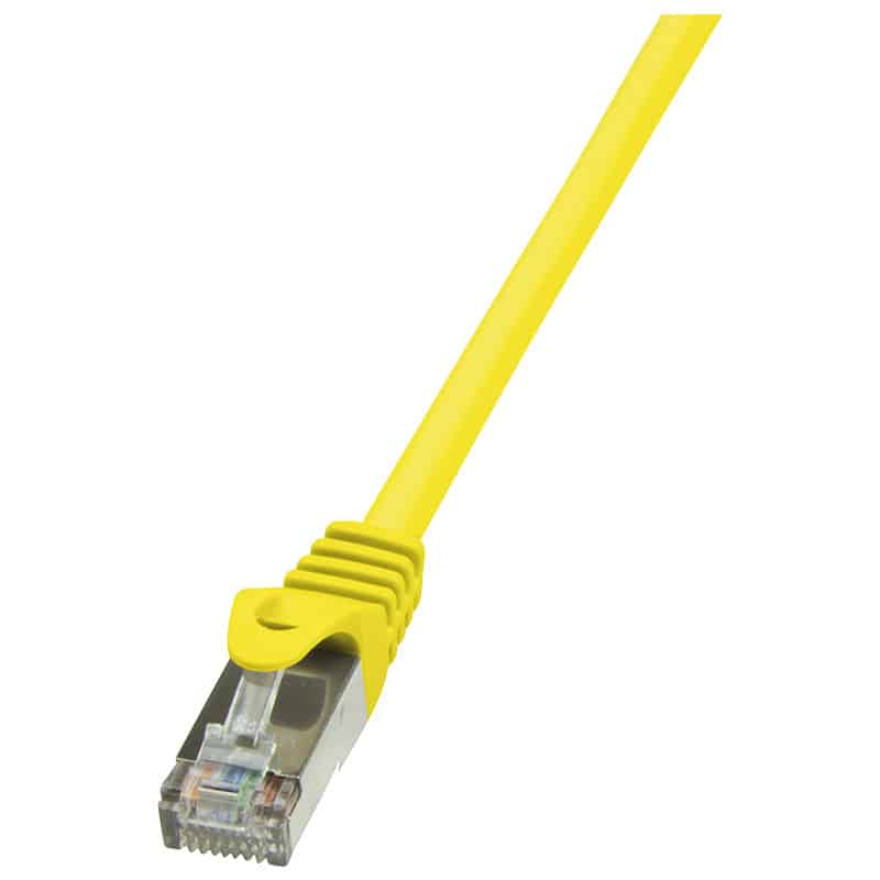 LogiLink câble éthernet, Cat. 5e, F/UTP, 5 m, jaune, gaine en 1 Câble cat.5e LogiLink câble éthernet, Cat. 5e, F