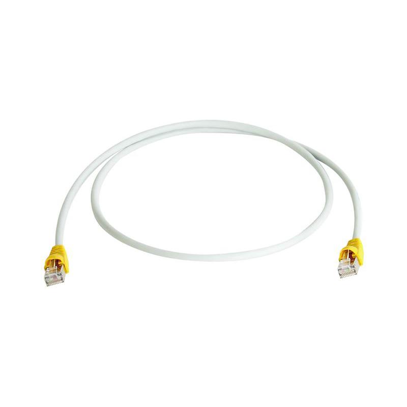 Telegaertner X-Over câble éthernet, Cat.6A (profond), S-FTP, 5 m 1 Câble cat.6A Telegaertner X-Over câble éthernet, Cat.6A (profond), S-FTP, 5 m manchon jaune, blindage par paire de film et tresses (L00003A0067