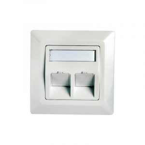 Boîtes vides & accessoires Telegaertner boîtier d'encastrement AMJ  80 x 80 mm, blanc ---------------- pour le marché: D