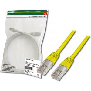 UTP, 3,0 m, jaune 4 x 2 AWG 26