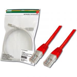 UTP, 1,0 m, rouge 4 x 2 AWG 26