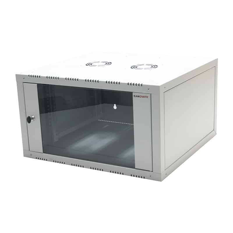 Boîtier Mural Professionnel 19" LogiLink 15HE - Cadre Acier, Porte Vitrée, Livré Plat à Monter